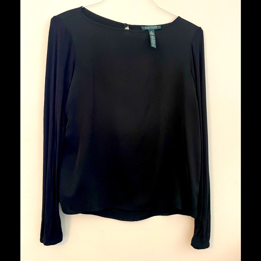 Lauren Ralph Lauren M Black Top
